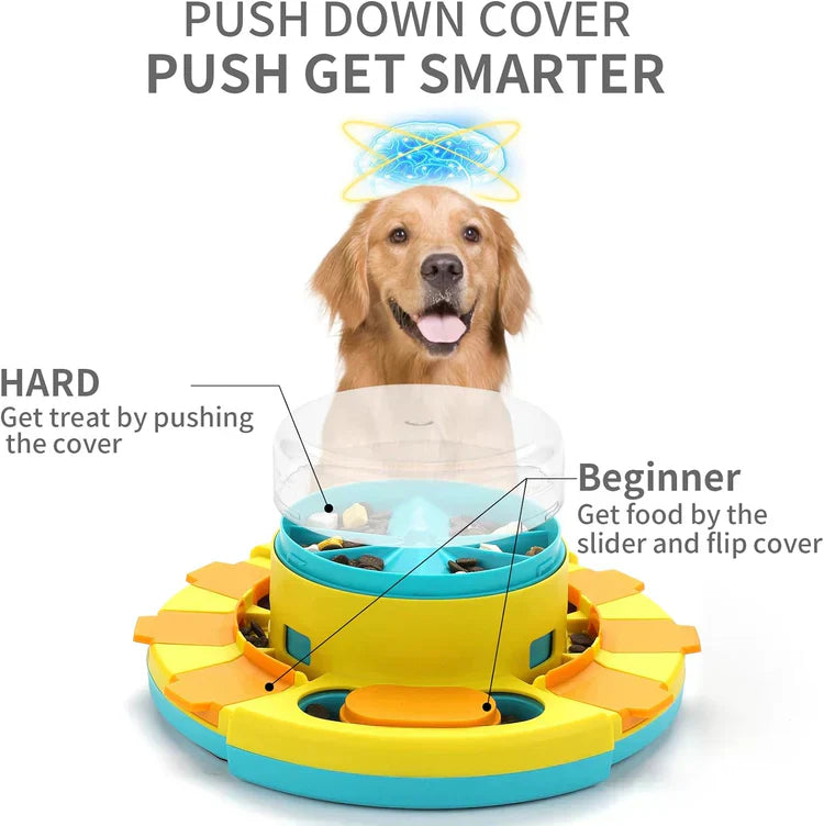 PuzzleFeast Pet Feeder - Interactive Pet Food Puzzle Game