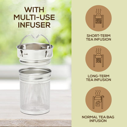 TeaFusion - Luxury Bamboo Tea Bottle 500ml