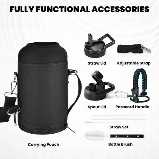HydraPure – Sustainable Water Bottle with Paracord Handle