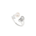 Elin Adjustable Pearl Bean Ring - Stylish and Elegant