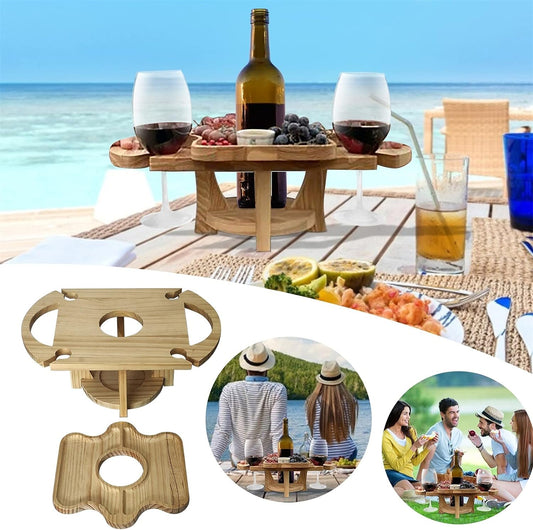 DualServe Rack – Stylish Table Rack for Fruit & Wine