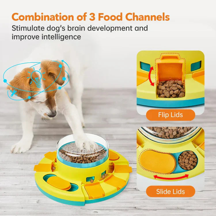 PuzzleFeast Pet Feeder - Interactive Pet Food Puzzle Game