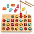 Enchanting Wooden Magnetic Fishing Game - Educational Fun for Toddlers