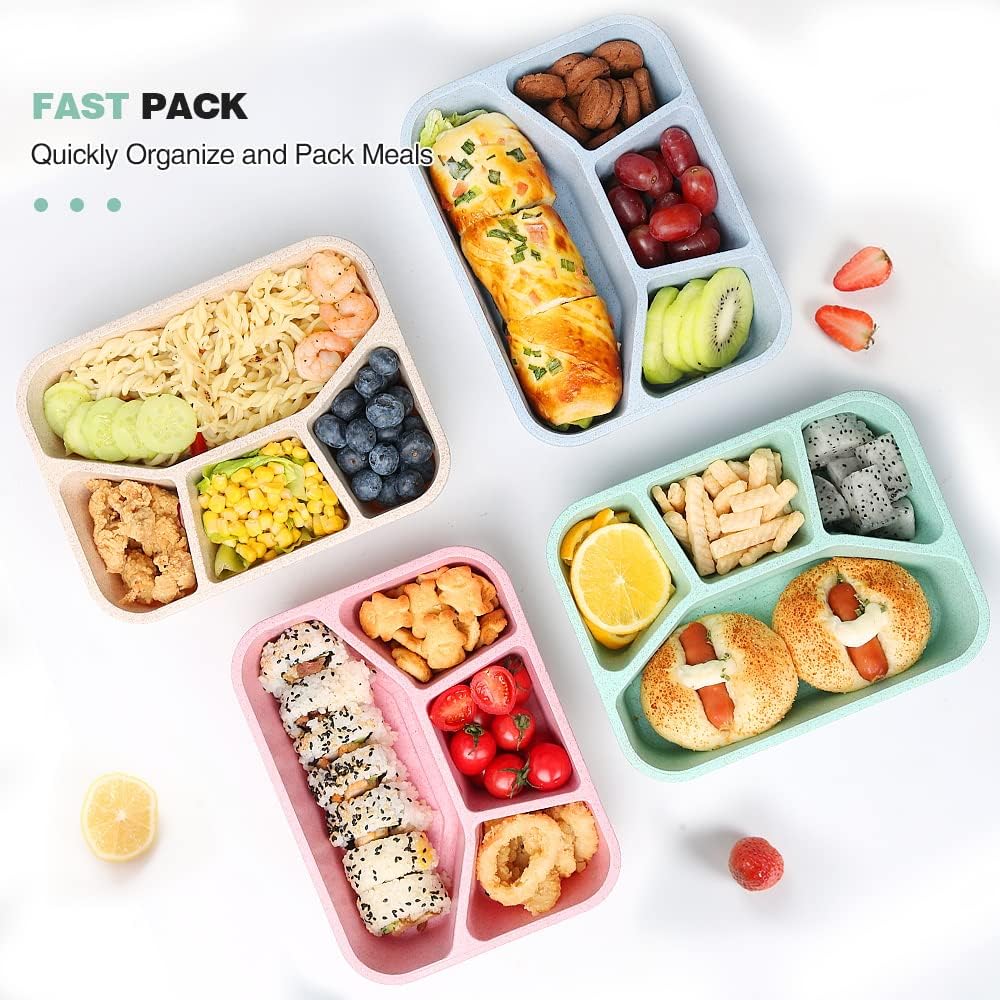 BentoBox - Set of 4 Snacks Boxes with Compartments