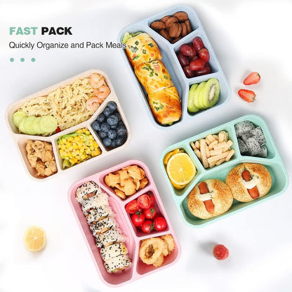 BentoBox - Set of 4 Snacks Boxes with Compartments