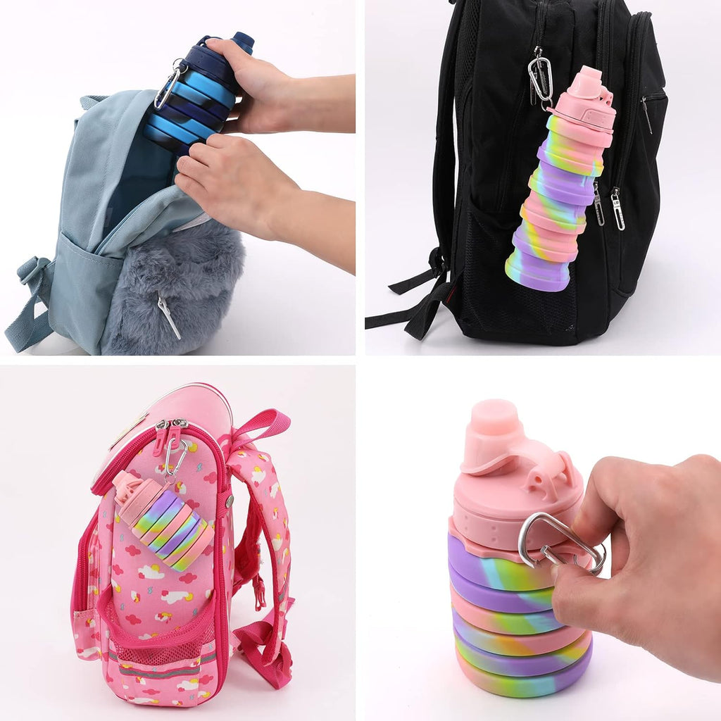 FlexiHydrate - Compact Foldable Water Bottle for Travel