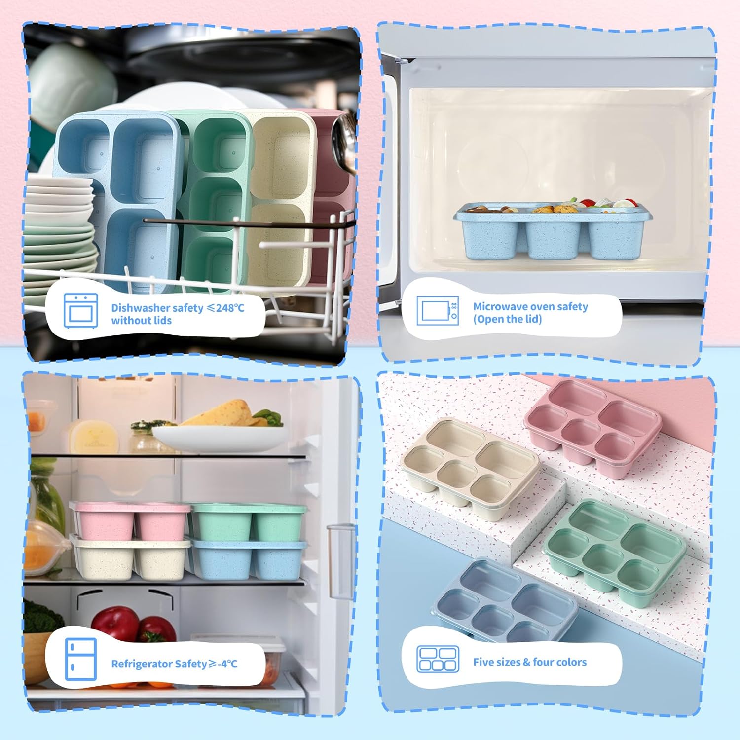 BentoBox - Stylish Meal Containers 4-piece Set