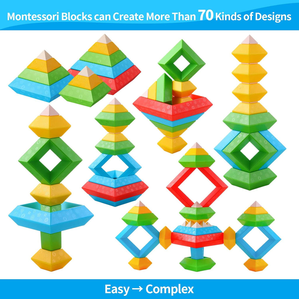 Multifunctional Montessori Blocks - Encourage Creativity for Children