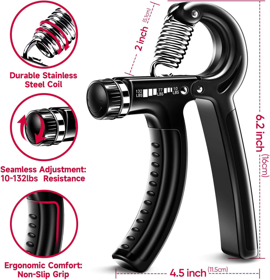 GripMaster - Adjustable Hand Strengthener Set (5 pieces)