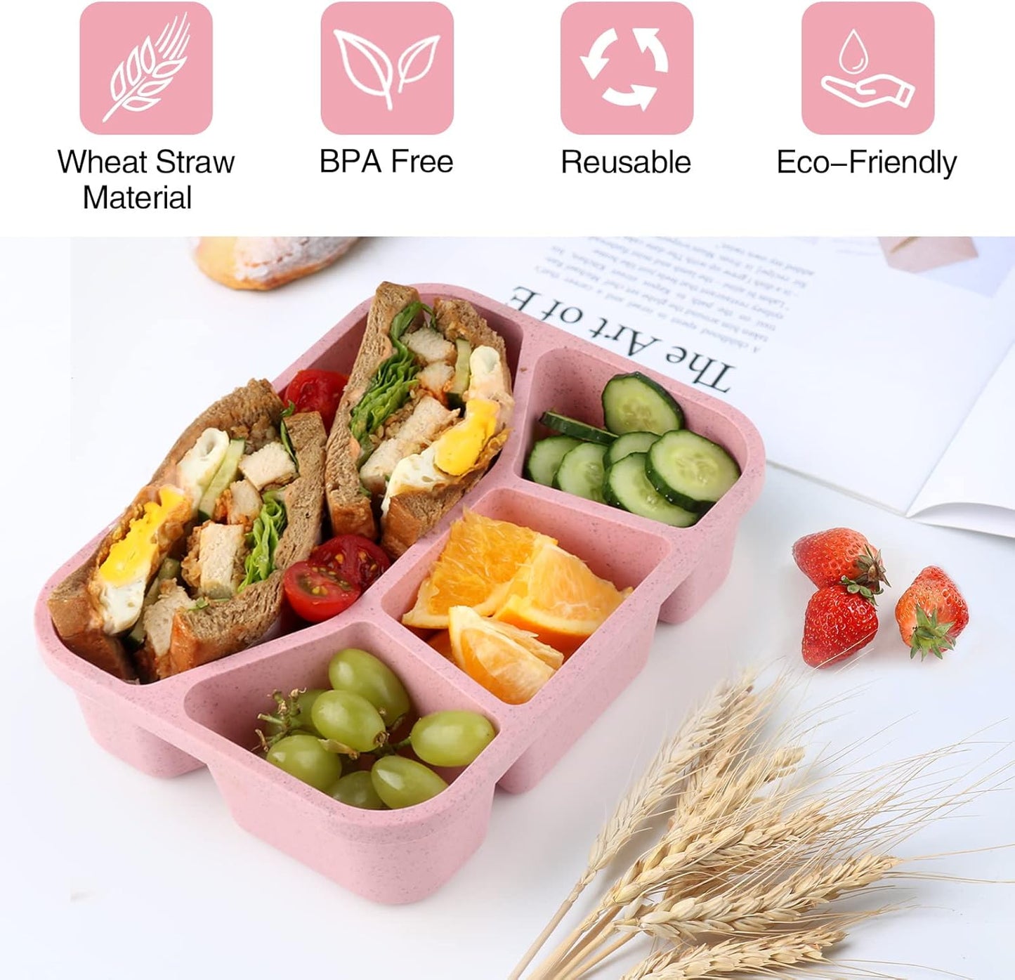 BentoBox - Set of 4 Snacks Boxes with Compartments