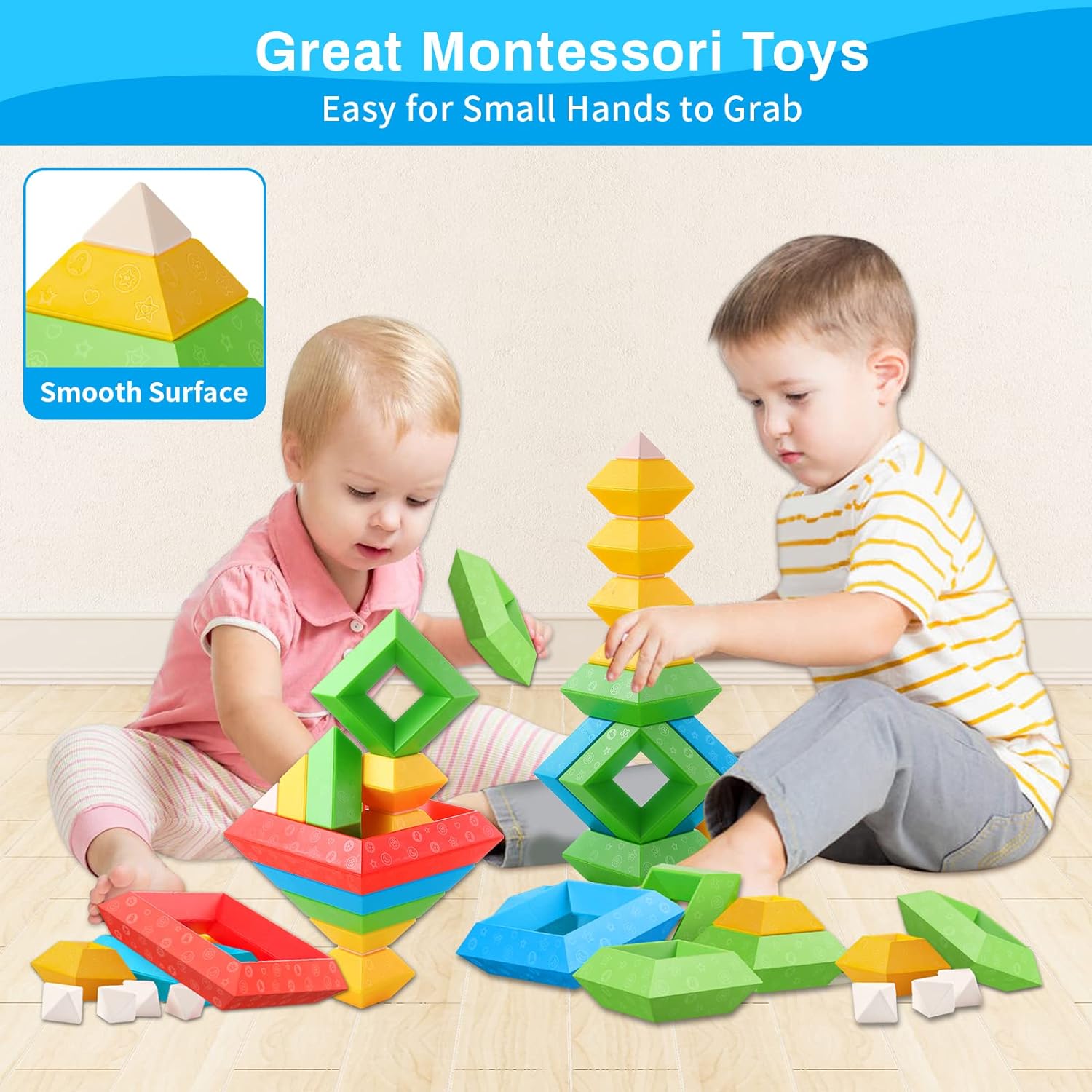 Multifunctional Montessori Blocks - Encourage Creativity for Children