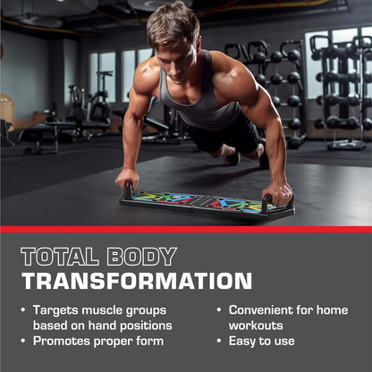 FlexiFit - Foldable Push-Up Training Board with Color Code