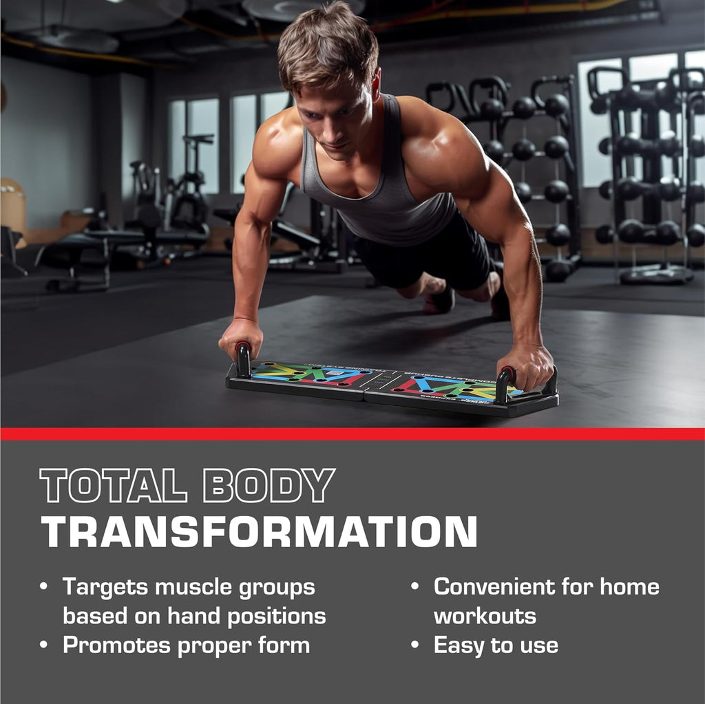FlexiFit - Foldable Push-Up Training Board with Color Coding