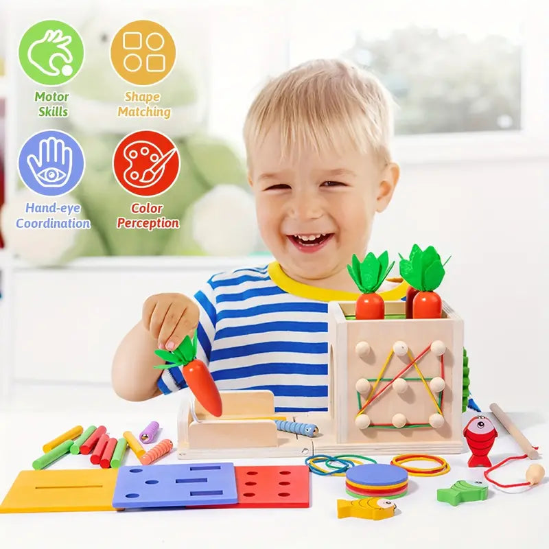 Creatieve 8-in-1 Montessori Speelset - Voor Avontuurlijke Baby's