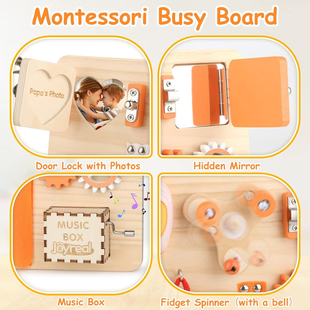Creative Wooden Activity Board for Children - Play & Learn