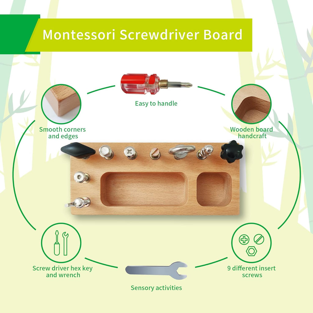 Busy Board Toy - Educational Montessori Play Board for Creative Children