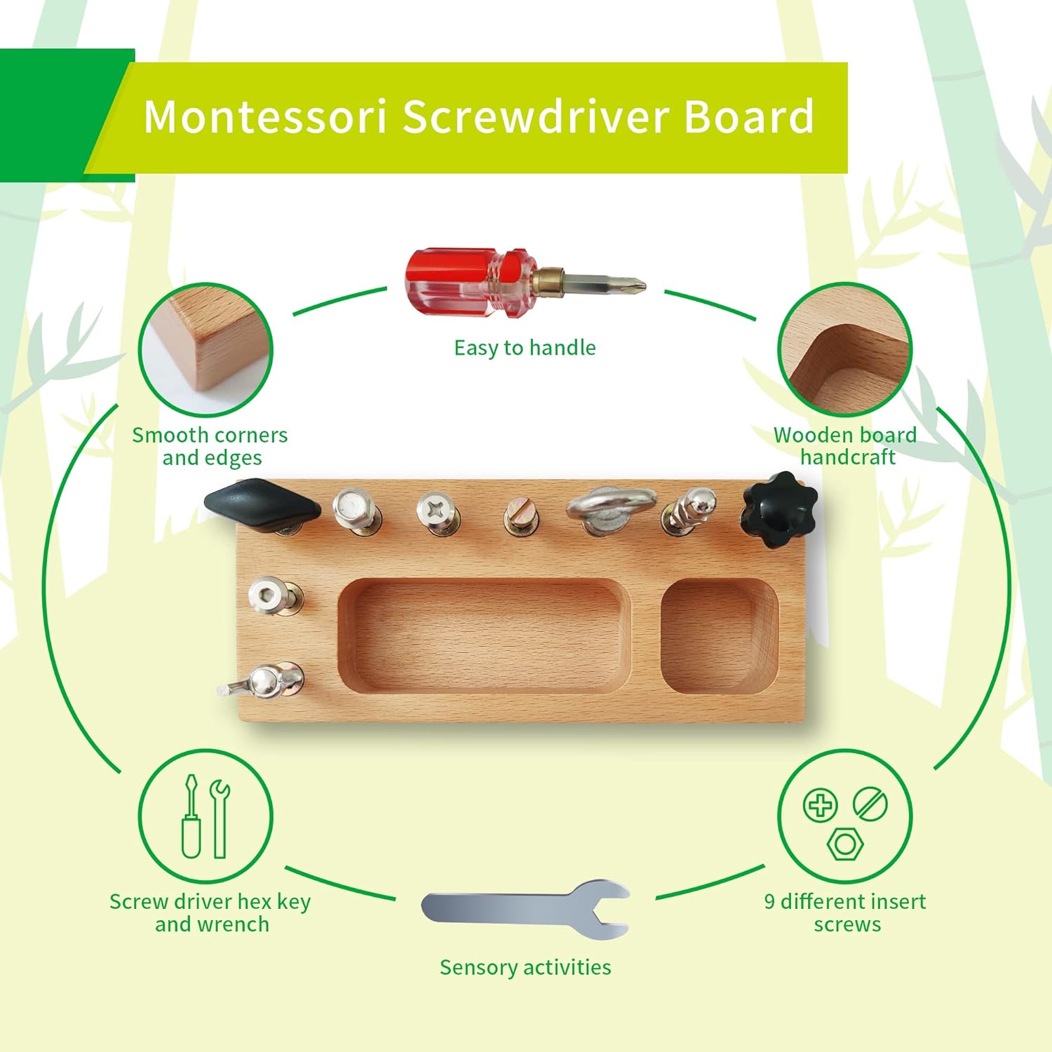 Busy Board Toy - Educational Montessori Play Board for Creative Children