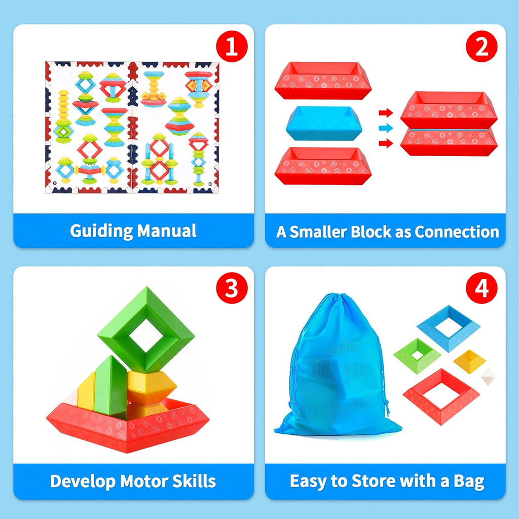 Multifunctional Montessori Blocks - Encourage Creativity for Children