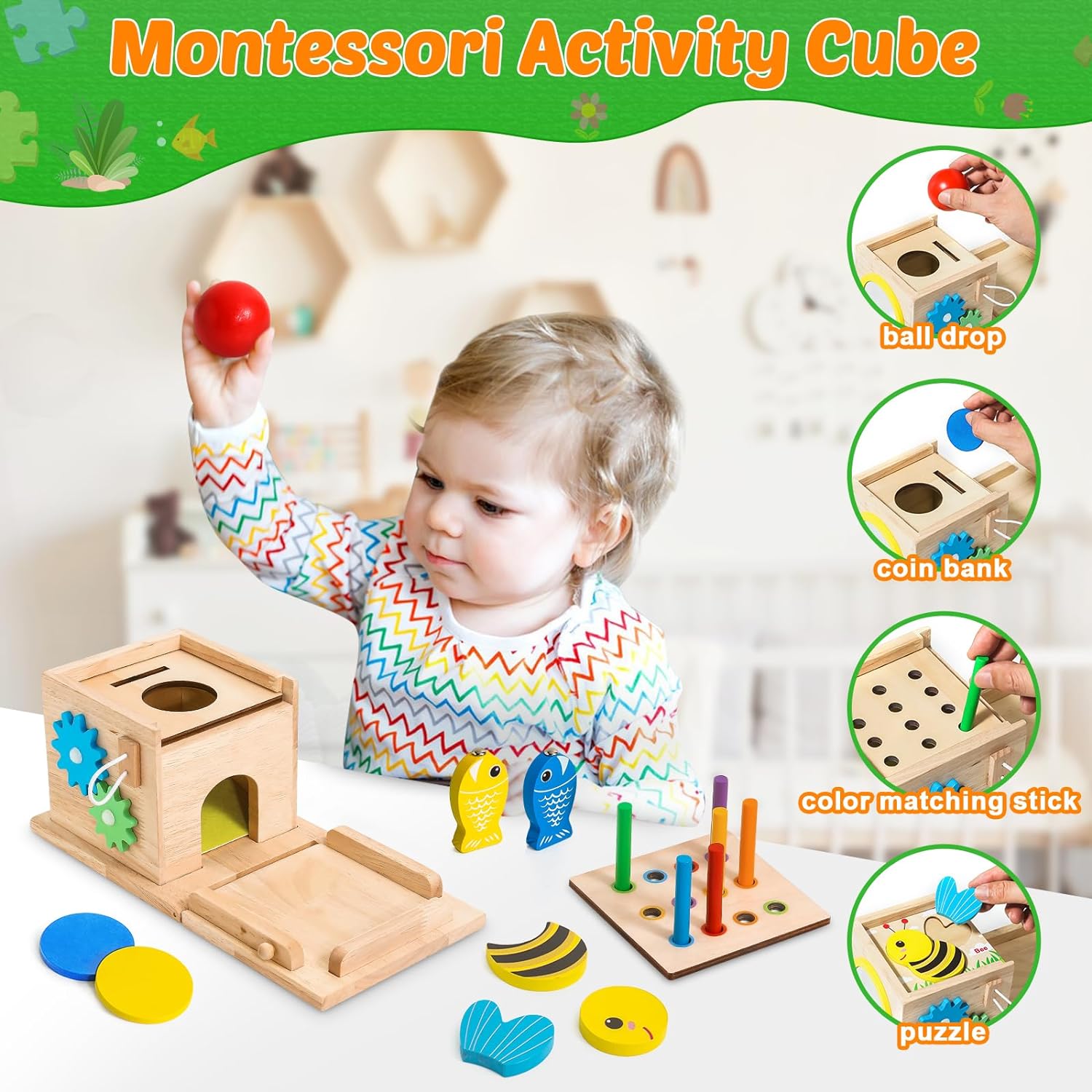 Educational Baby Toy Set - Educational Play Set for Growing Babies