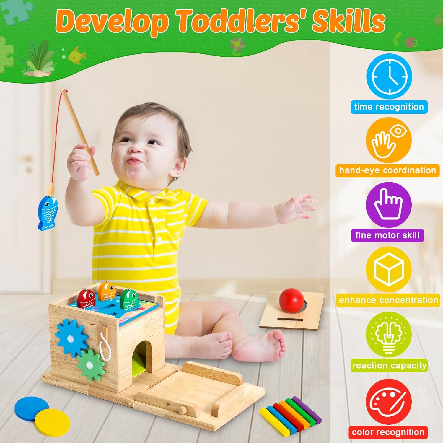 Educational Baby Toy Set - Educational Play Set for Growing Babies