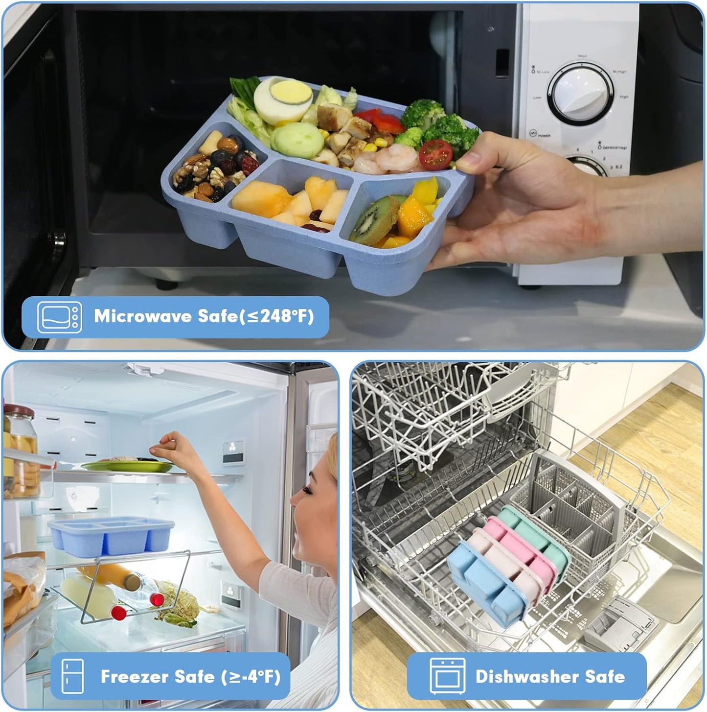 BentoBox - Set of 4 Snacks Boxes with Compartments