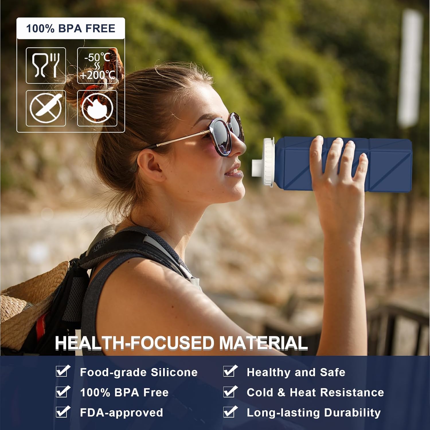 FlexiBottle – Compact Silicone Bottle 610ml