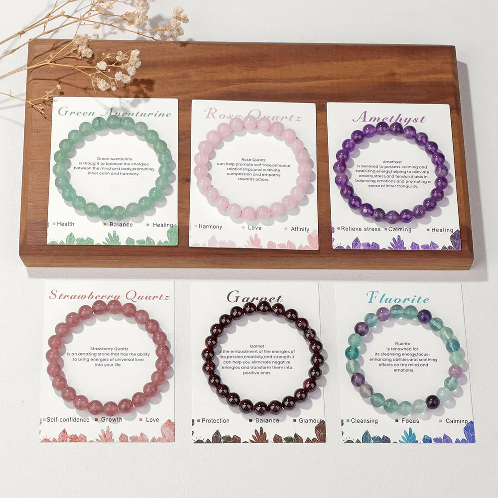 Aria: Natural Crystal Bracelet for Healing Energy