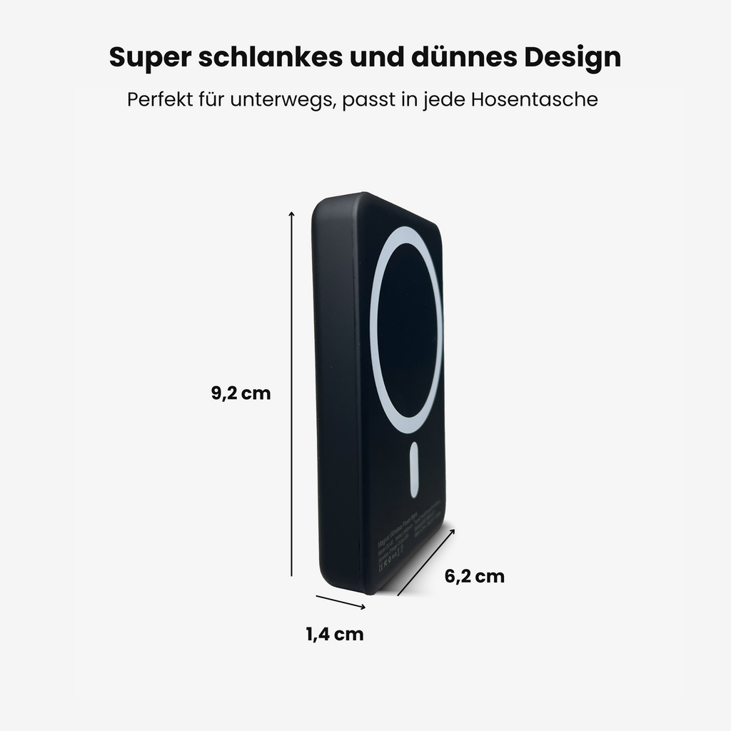SlimCharge Power Bank - Portable Fast Charger with LED Indicator