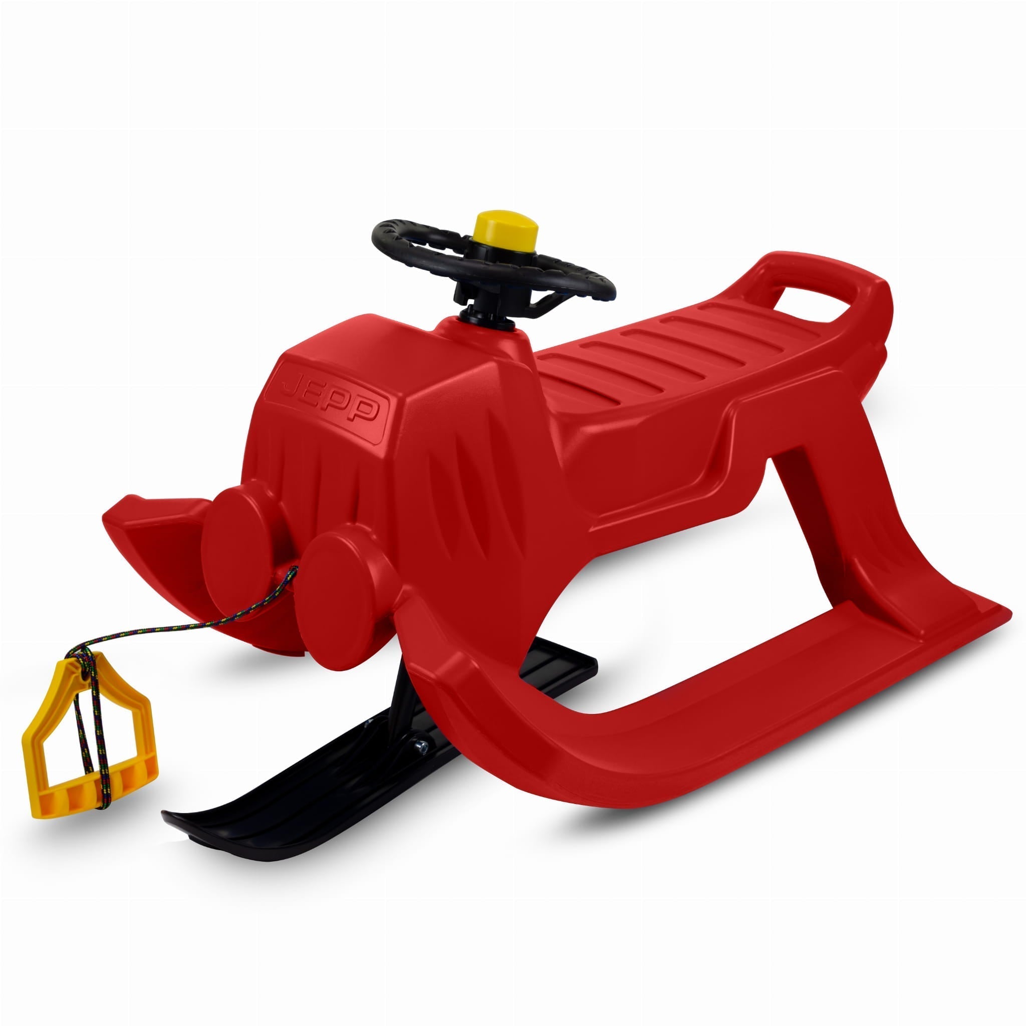 SnowGlide Sled - Lightweight Red Plastic with Steering