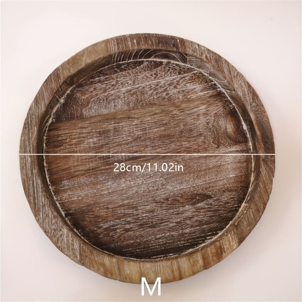 RusticBowl - Wooden Decorative Bowl for Atmospheric Moments