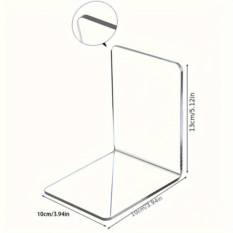 ClearView - Elegant L-Shaped Acrylic Book Stand