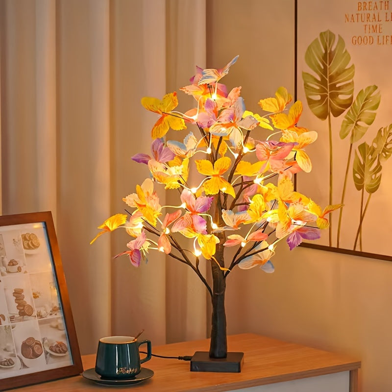 GlowBirch - Stylish LED Lamp with Birch Butterfly Motif