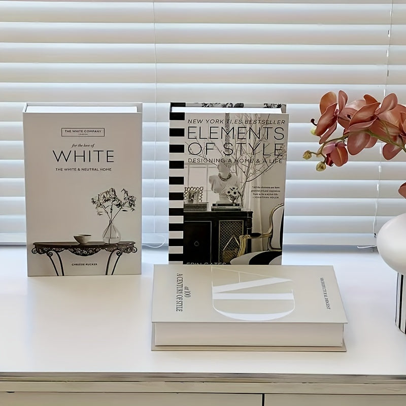 ChicDecor - Set of 3 Elegant Books for Interior Styling