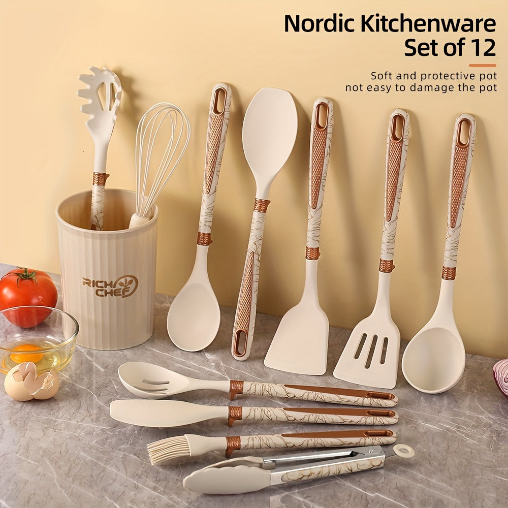 Premium Cooking - Cooking Fun with the Elegant Silicone Kitchen Utensil Set