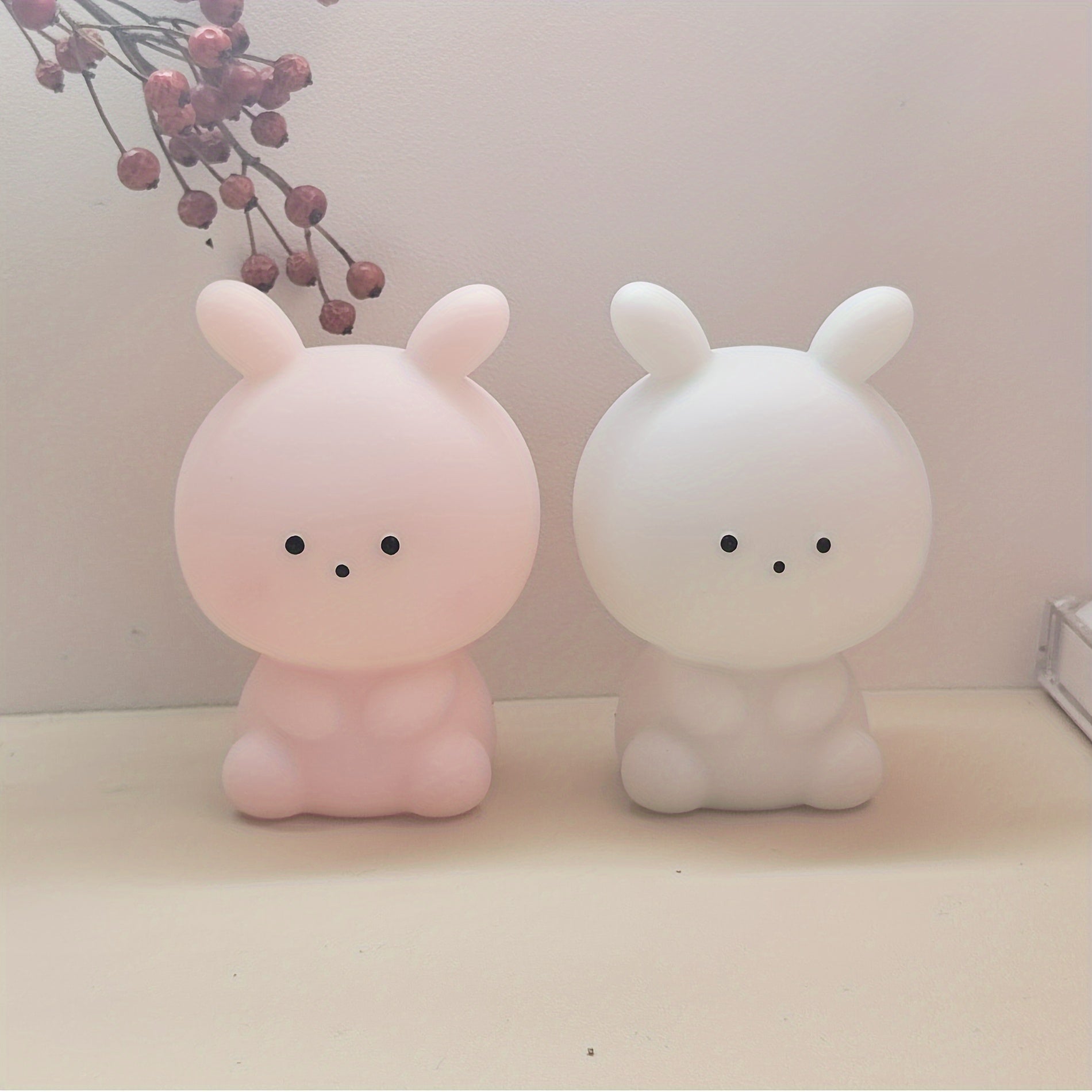 BunnyGlow – Large LED Table Lamp with Battery & Anime Style