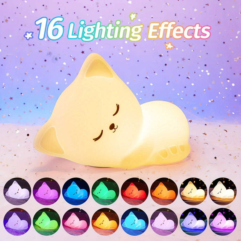 KittyGlow Lamp - Cute Wireless Cat Night Light