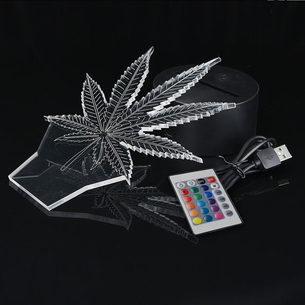 HempGlow - 3D Acrylic Table Lamp Night Light