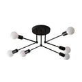 RetroGlow - Industrial 6-Light Ceiling Fixture