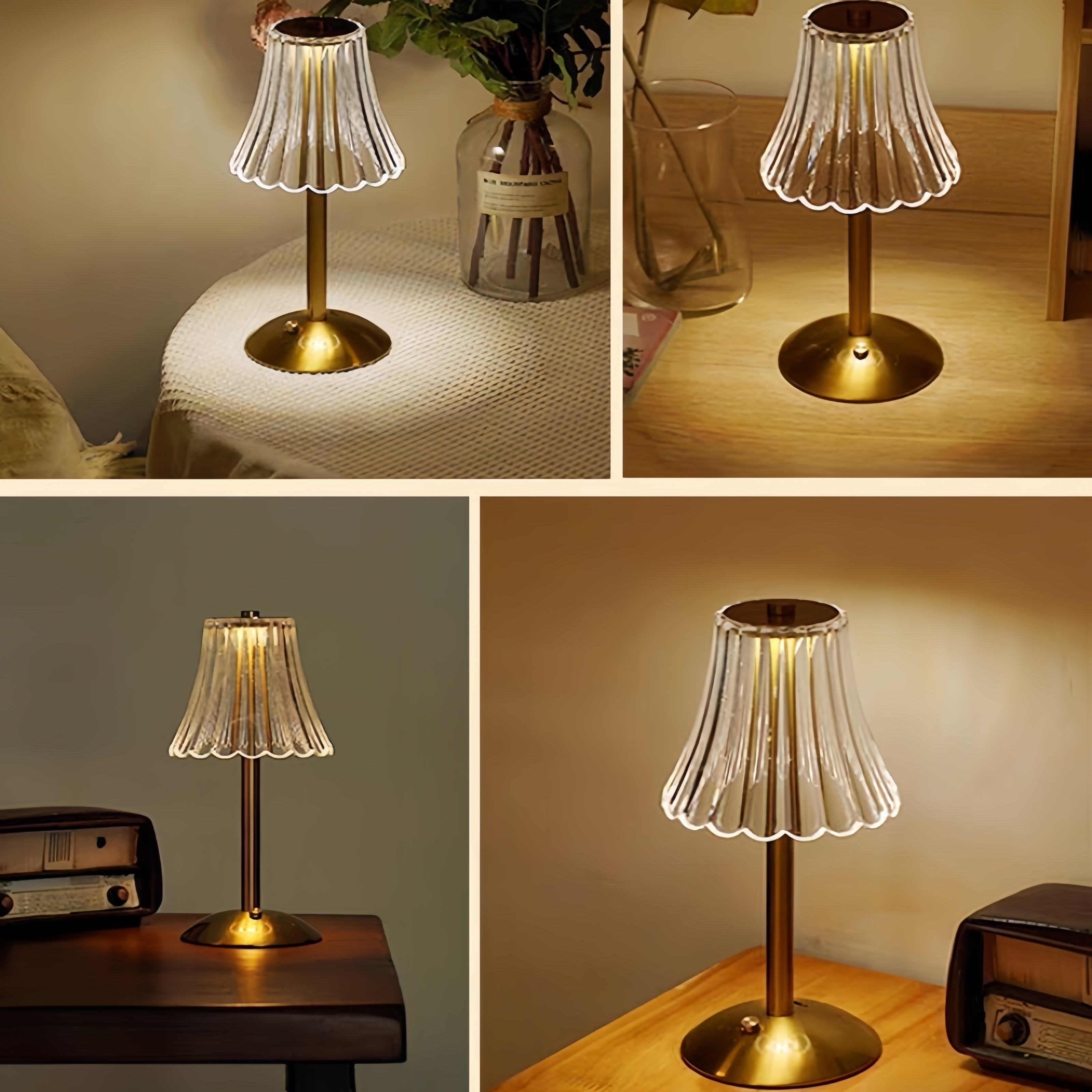 LumiGlow Table Lamp - Cordless LED Lighting with Touch