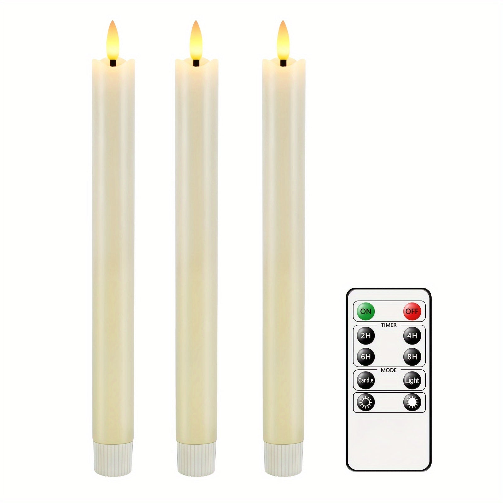 Eebuss Flameless Taper Candles – Realistic LED Effect
