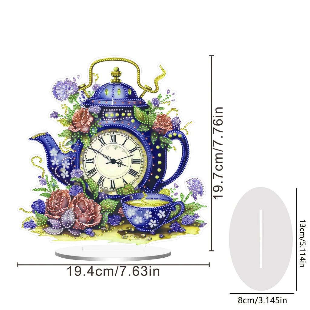 DecoClock - Stylish Acrylic Teapot Clock