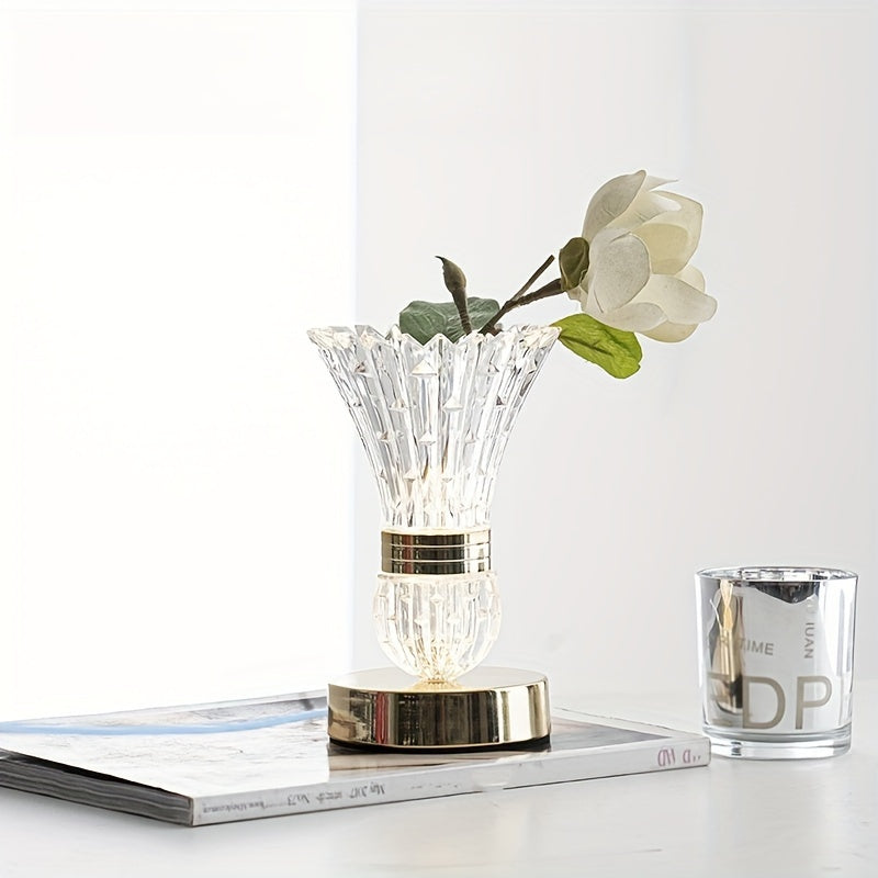CrystalGlow Lamp – Luxury LED Crystal Table Lamp