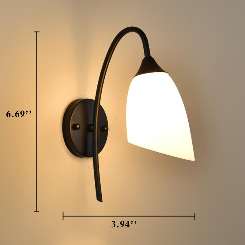 GloeiGlow – Modern Bell-Shaped Wall Light with Adjustable Arm