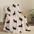 Dachshund Cozy - Soft Flannel Blanket for Pets