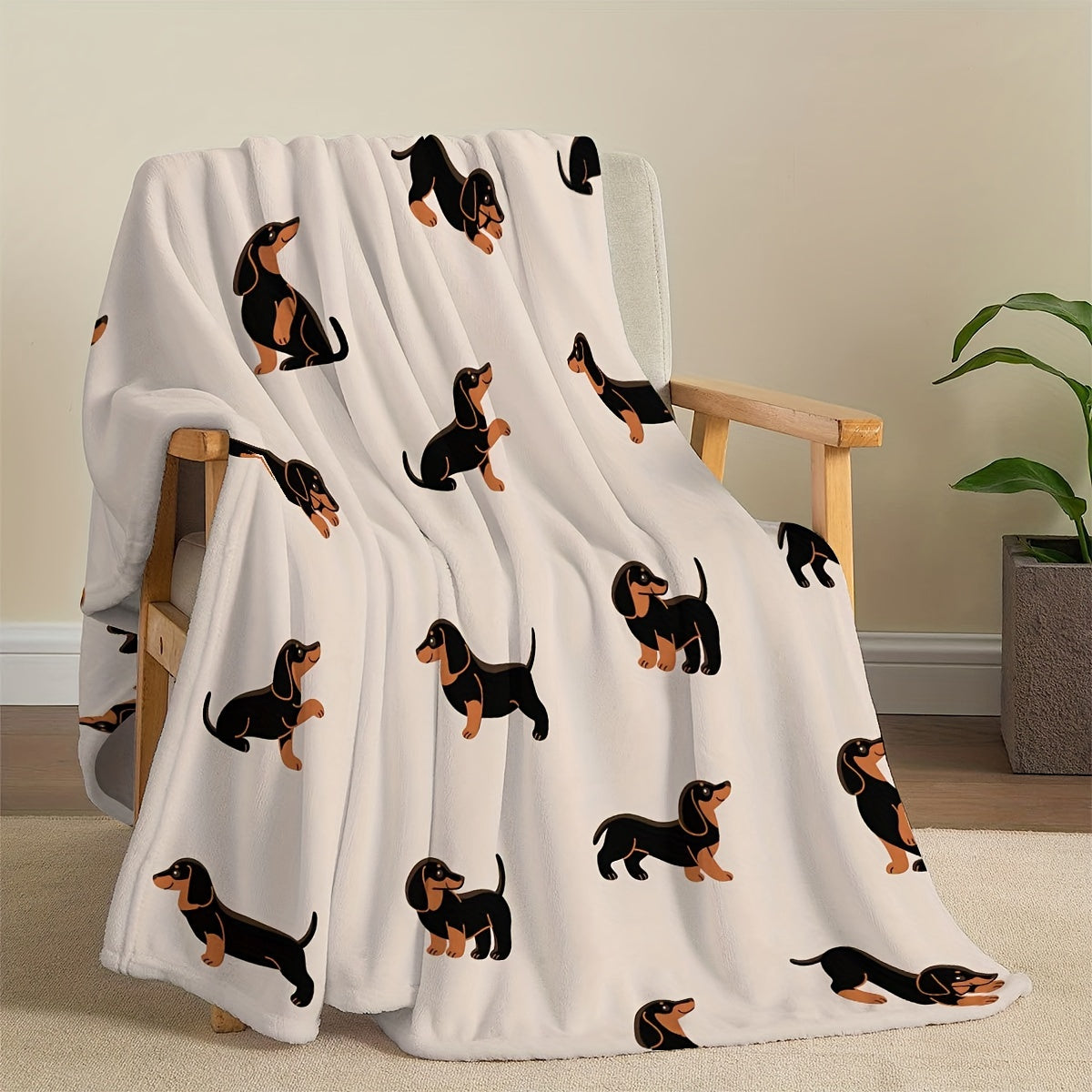Dachshund Cozy - Soft Flannel Pet Blanket