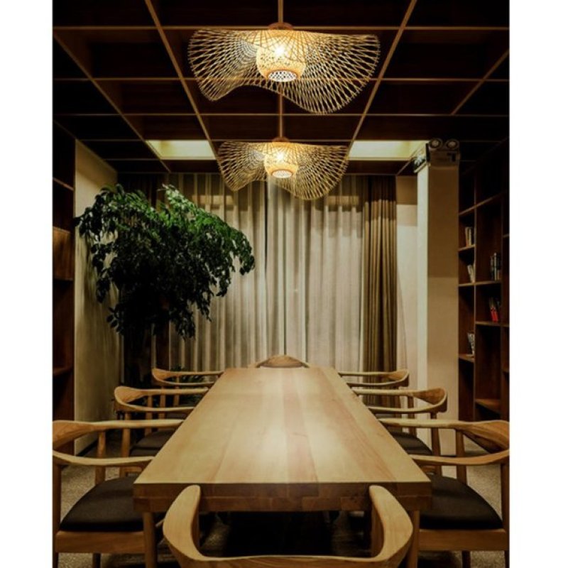 MutoCraft Pendant - Elegant Japanese Style Rattan Pendant Lamp