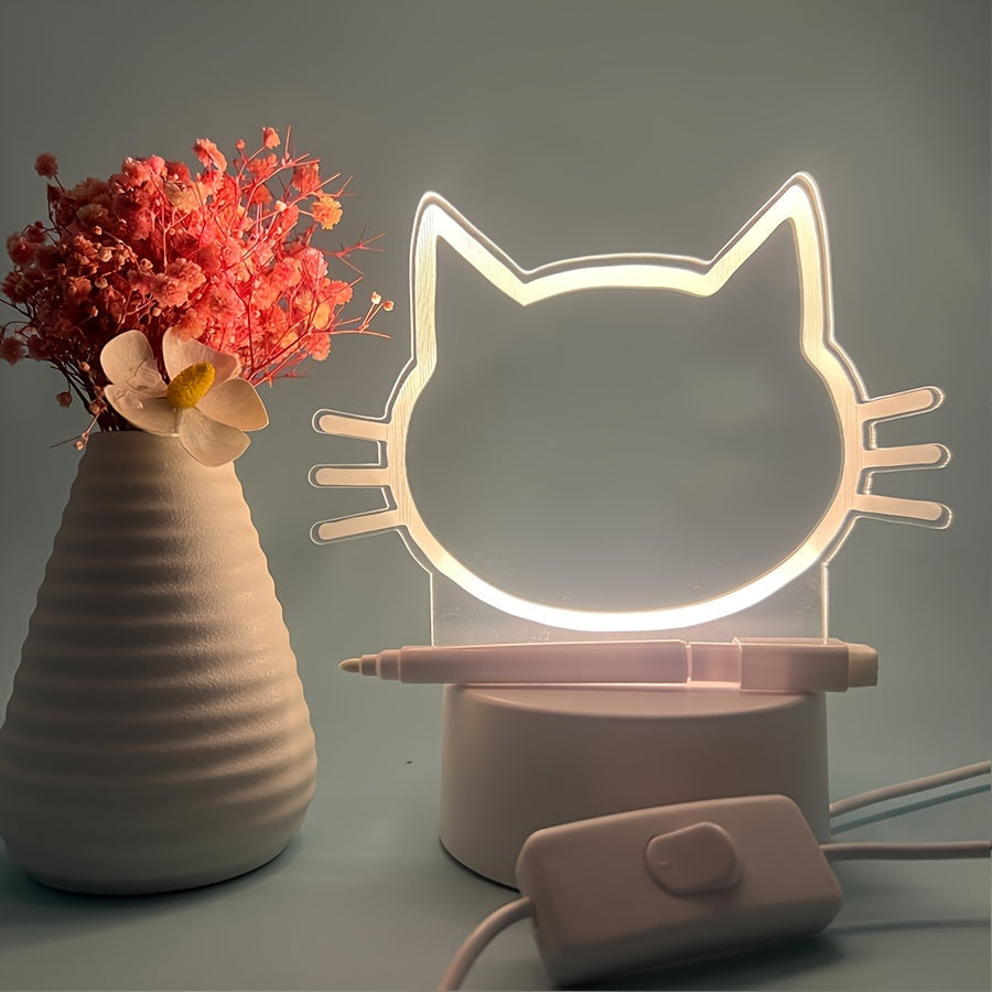 WriteLight Lamp - Creative LED Night Lamp with Writing Option