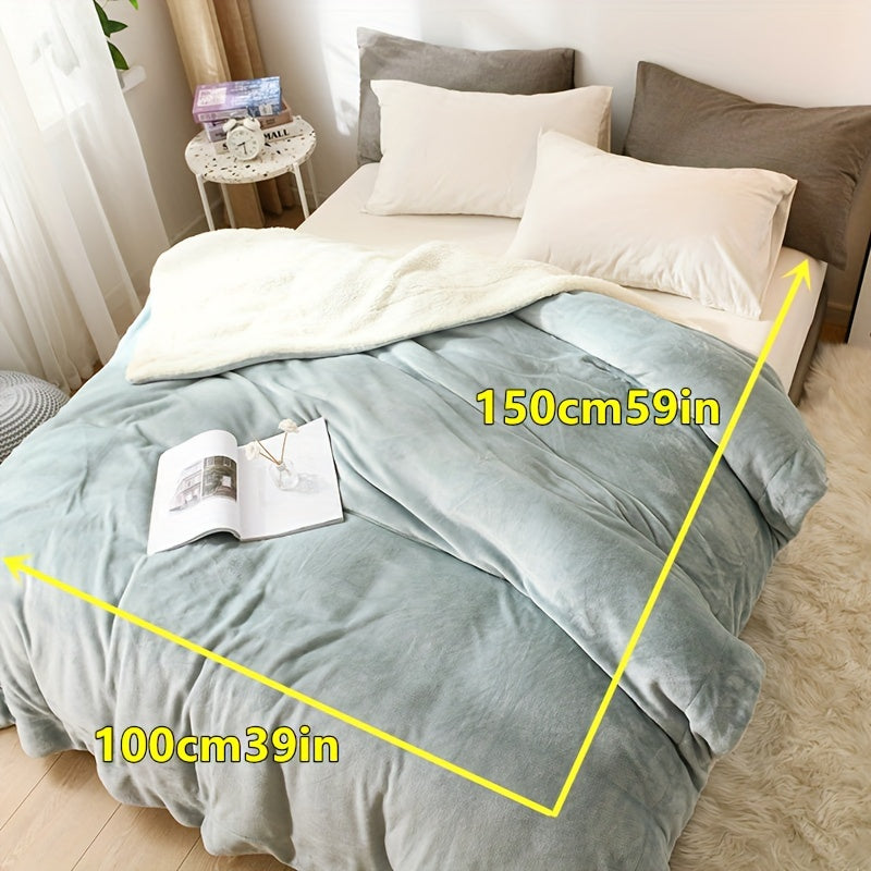 LuxeFlannel – Dubbelzijdige Sherpa Deken voor Ultiem Comfort