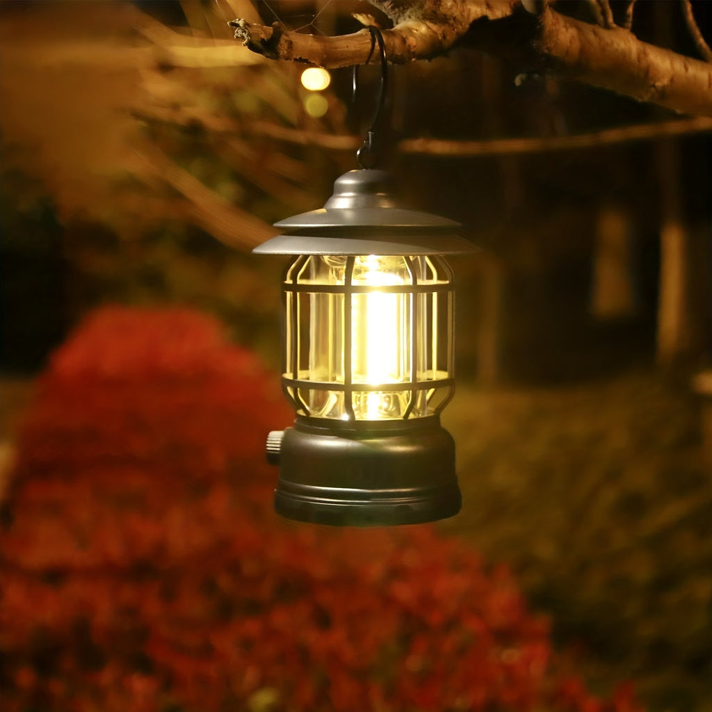 RetroGlow Lamp – Dimmable Rechargeable LED Outdoor Lighting