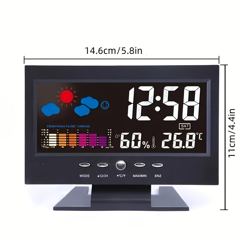 SilentTime Clock – Stylish Digital Weather Station and Climate Monitor